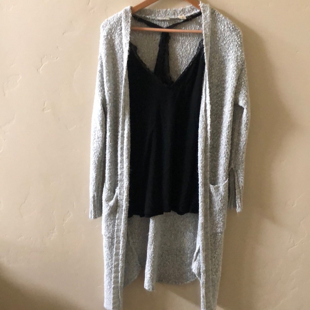 Long Gray Cardigan